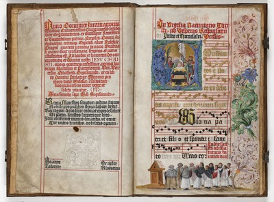 Obr. 2 Graduál sv. Vavřince, r. 1552 Obr. 2 Graduál sv. Vavřince, r. 1552
